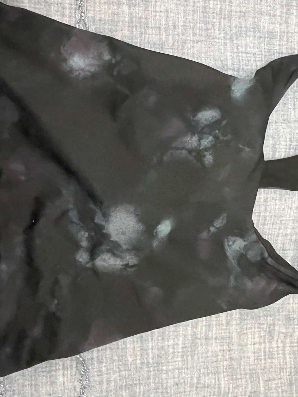 Old Navy Black Tie-Dye Camisole with Subtle Gray and Blue Accents